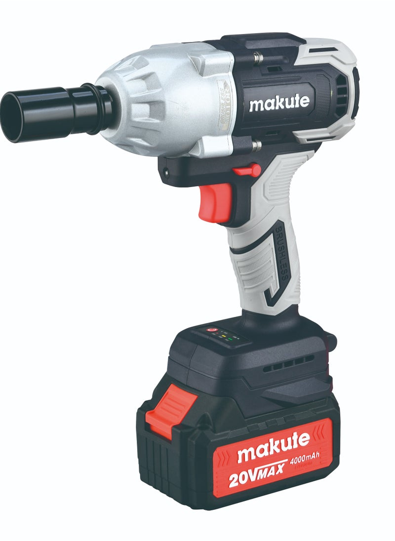 makute Cordless Impact Wrench With Two Batteries,1800Rpm  - Image 1