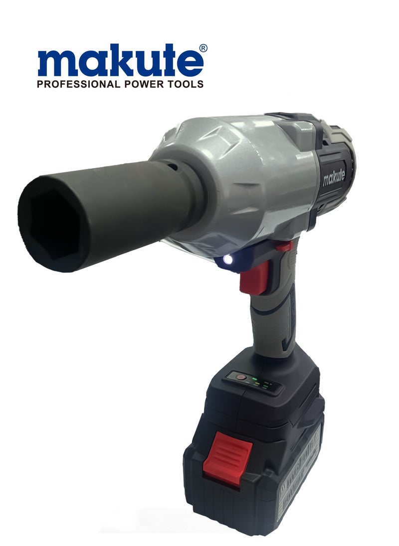 makute Cordless Impact Wrench With Two Batteries,1800Rpm  - Image 4