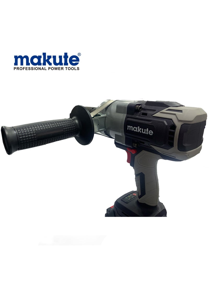 makute - Cordless Impact Wrench With Two Batteries,1800Rpm - Image 1