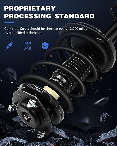 ECCPP مجموعة النوابض الكاملة ECCPP للأمامية لامتصاص الصدمات تناسب 2007 2008 2009 2010 2011 لتويوتا كامري مجموعة من 2 - Image 4