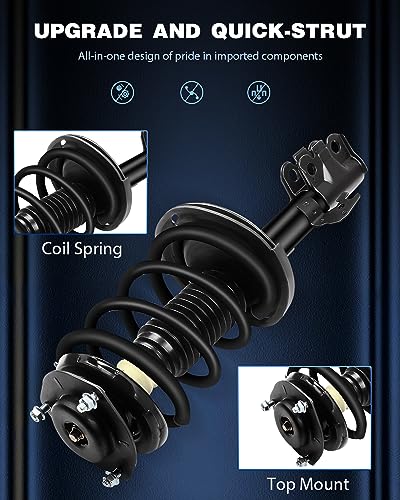 ECCPP مجموعة النوابض الكاملة ECCPP للأمامية لامتصاص الصدمات تناسب 2007 2008 2009 2010 2011 لتويوتا كامري مجموعة من 2 - Image 2