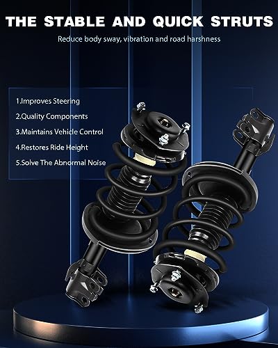 ECCPP مجموعة النوابض الكاملة ECCPP للأمامية لامتصاص الصدمات تناسب 2007 2008 2009 2010 2011 لتويوتا كامري مجموعة من 2 - Image 3