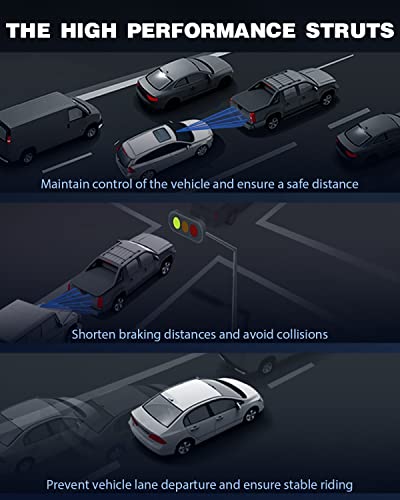 ECCPP مجموعة النوابض الكاملة ECCPP للأمامية لامتصاص الصدمات تناسب 2007 2008 2009 2010 2011 لتويوتا كامري مجموعة من 2 - Image 5
