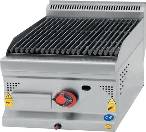CSA Inox Karacasan Industrial 600 Series Counter Top LPG Cylinder Lava Stone Casting Grill