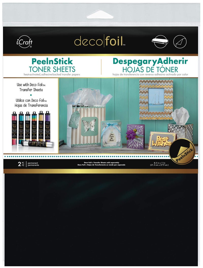 iCraft Deco Foil Peelnstick Toner Sheets, 8" X 10.5", 2 Sheets Per Pack - Image 1