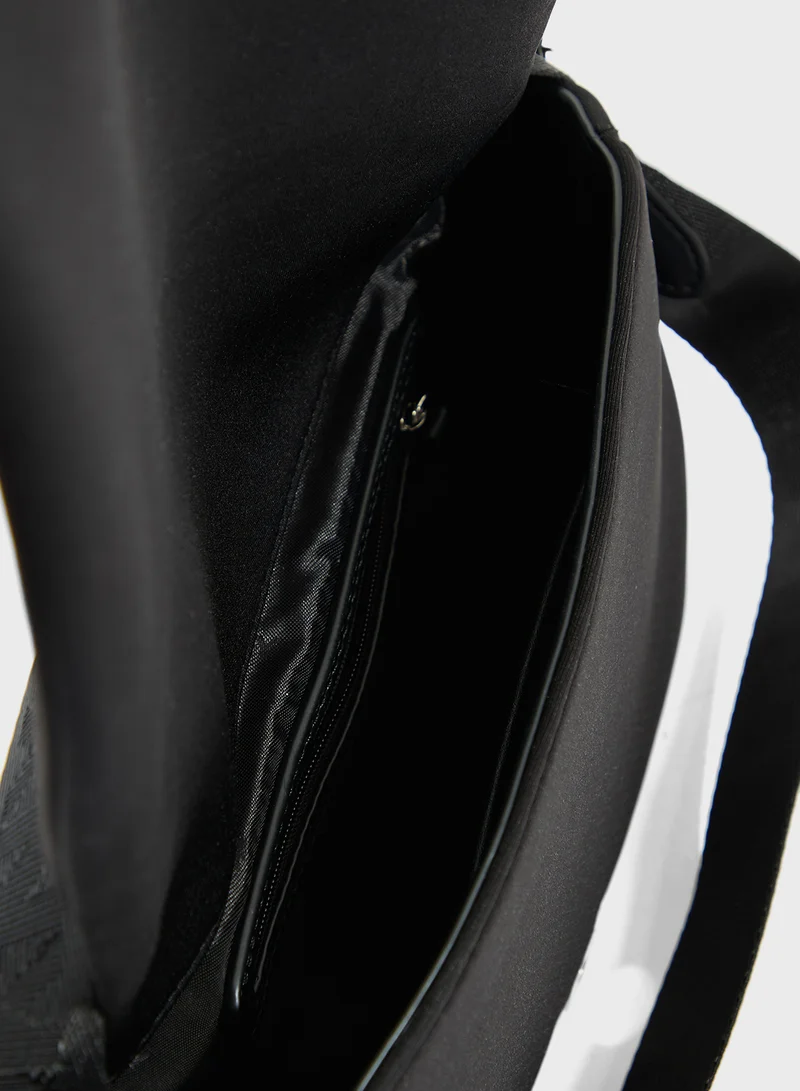 DKNY Jenny Logo Flap Over Crossbody