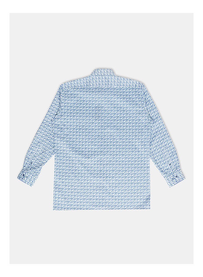 Olymp Collared Neck Long Sleeve Floral Shirt  - Image 2