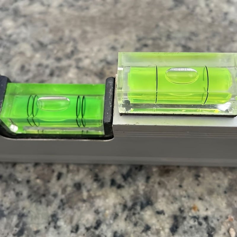 4pcs Nonmagnetic Green Acrylic Photo Frame Level Bubbles With Magnetic Mounts Industrial Precision Tool - Image 3