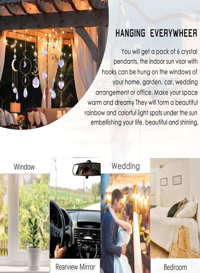 ilclviz Suncatcher Crystal Hanging Sun Catcher Prism with Chain Pendant Ornament Crystal Balls for Window - Image 3