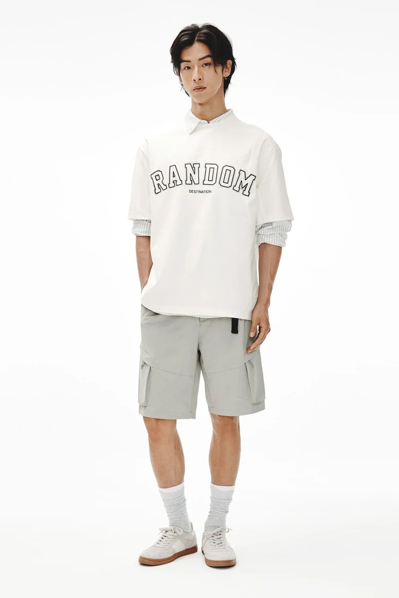 H&M Loose Fit Printed T-shirt