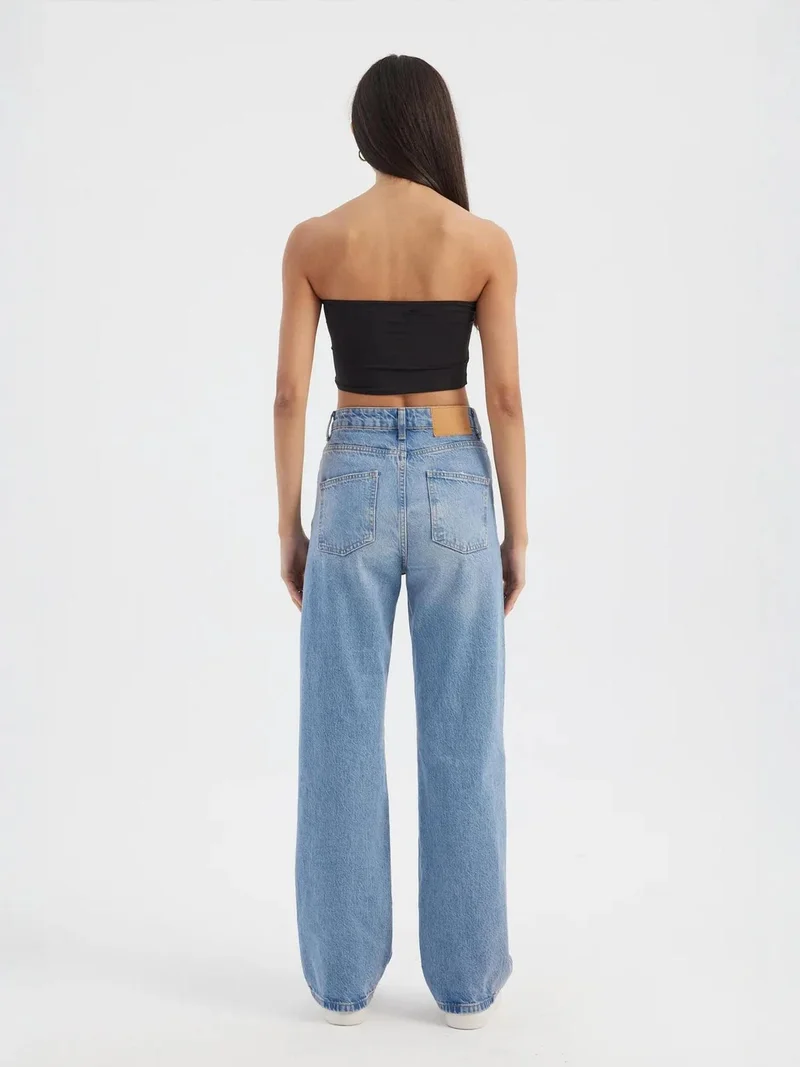 HICCUP Strapless Basic Crop Top