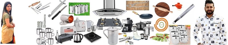 RJ kitchenware Store 4 mm Aluminium Kadai with Handle, Silver. (4350 ML) - Image 5