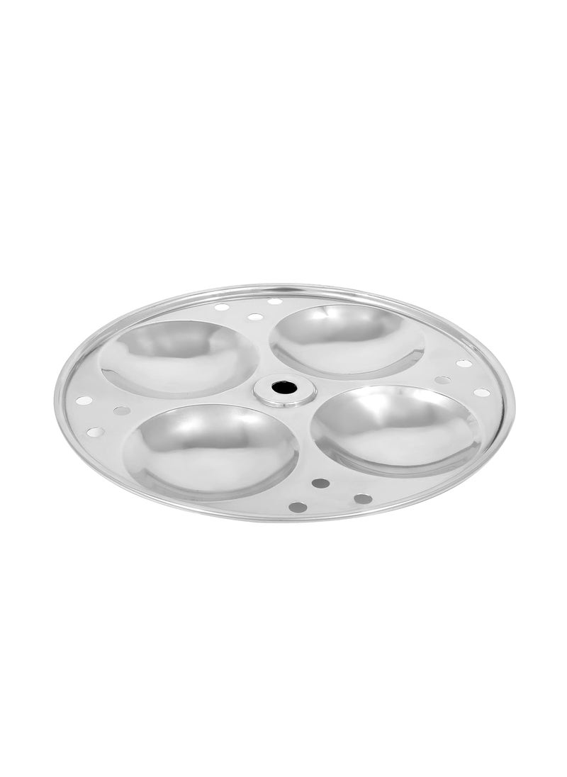 pigeon Pigeon Favorite Stainless Steel Idli Cooker with Whistle Indicator | Idly Cooker Pot | Steel Idli Maker with Silver Lid - 4 Plates (for 16 Idlies)  - Image 5