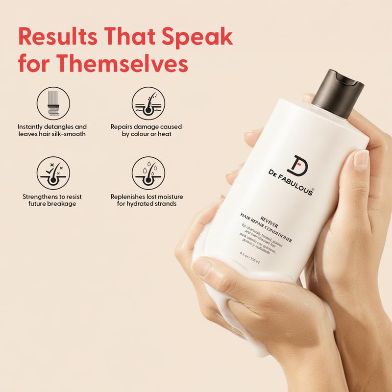De Fabulous Reviver Hair Repair Conditioner Conditioner 8.5 oz,UKC0801 - Image 4