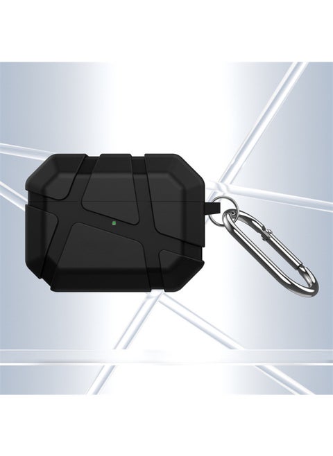 Apple Protective Case Is Suitable For AIRPODS 4/3 PRO 2 TPU Split Anti-drop Bluetooth Earphone Case 1/2 Generation-Color:Black-Applicable Models:airpods 4