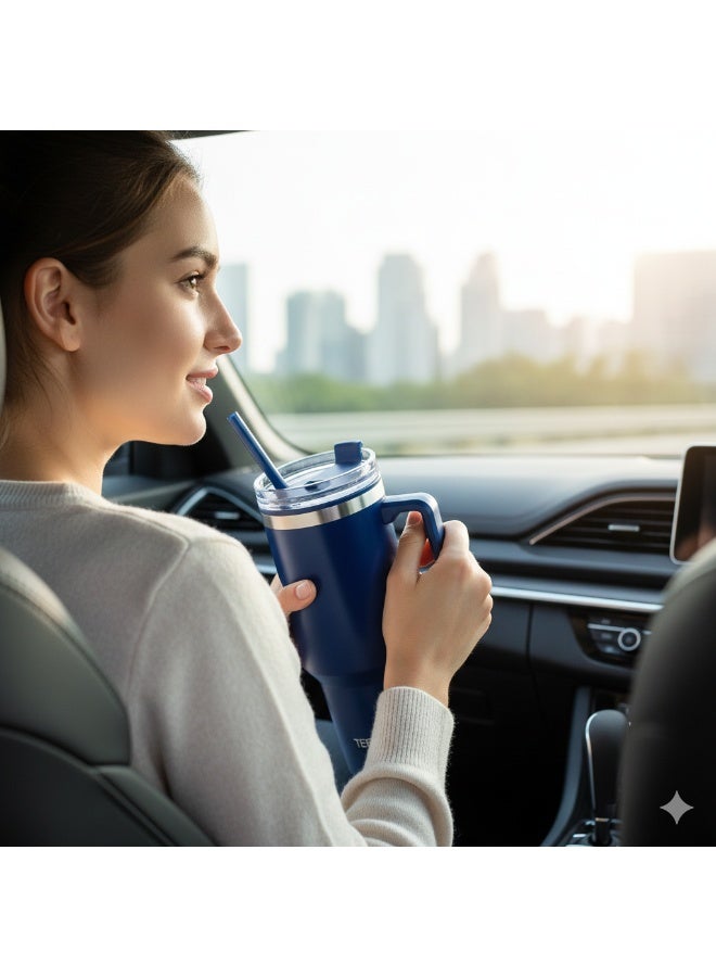 تيفونر كوب تيفونر للسفر (40 أونصة) - رفيقك المثالي للهيدرات اليومية بتصميم يجمع بين الأناقة والمتانة الفائقة - Image 2
