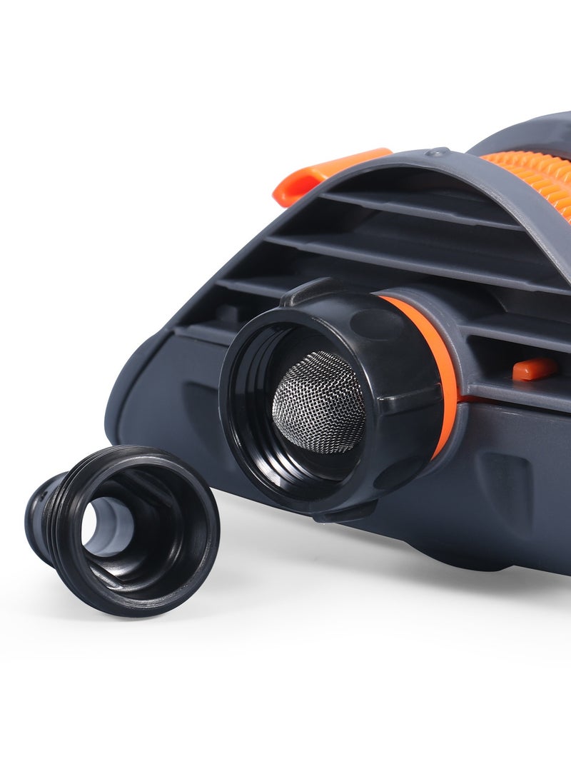 عام **رشاش نافورة 19 فتحة عالي المتانة - أداة ري حدائق بتوصيل سريع، رشاش ماء أتوماتيكي متأرجح للحديقة** - Image 3