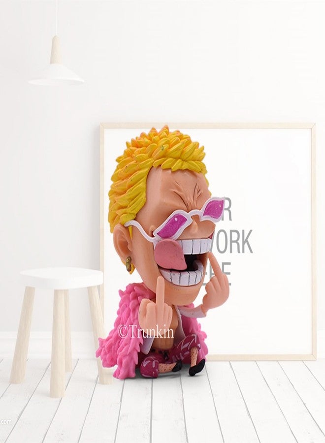 Trunkin One Piece Donquixote Doflamingo Action Figure 10 Cms PVC Anime Figurine Weeb Manga Model Toy Collectible - Image 2