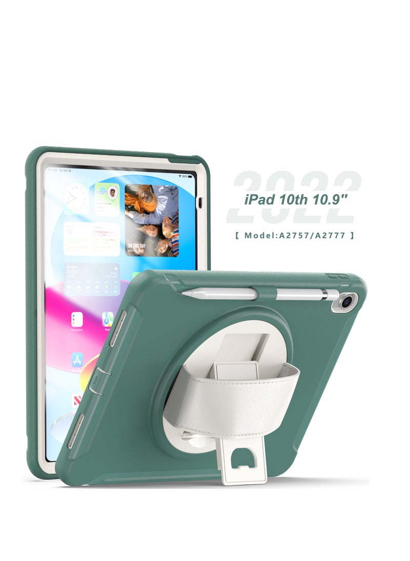 GULFLINK Back Cover Protect Case for ipad 10th 10.9 inch 2022（A2757/A2777 ) Emerald green  - Image 1
