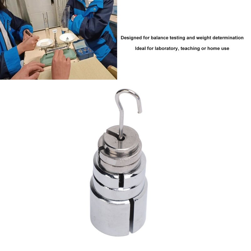 Laboratory Equipment: High-strength Chrome-plated Steel Weight Set - ±2% Accuracy Physics Tools for Classroom Lab Home Science Experiments - Image 4