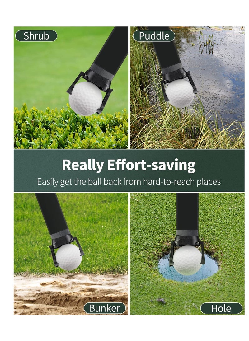 Excefore - 6 Pcs Golf Ball Retriever Grabber, Golf Ball Retriever for Putter, for Putters Golf Pick-up Claw Plastic Grip Sucker Tool Portable Back Saver for Golfers - Image 1