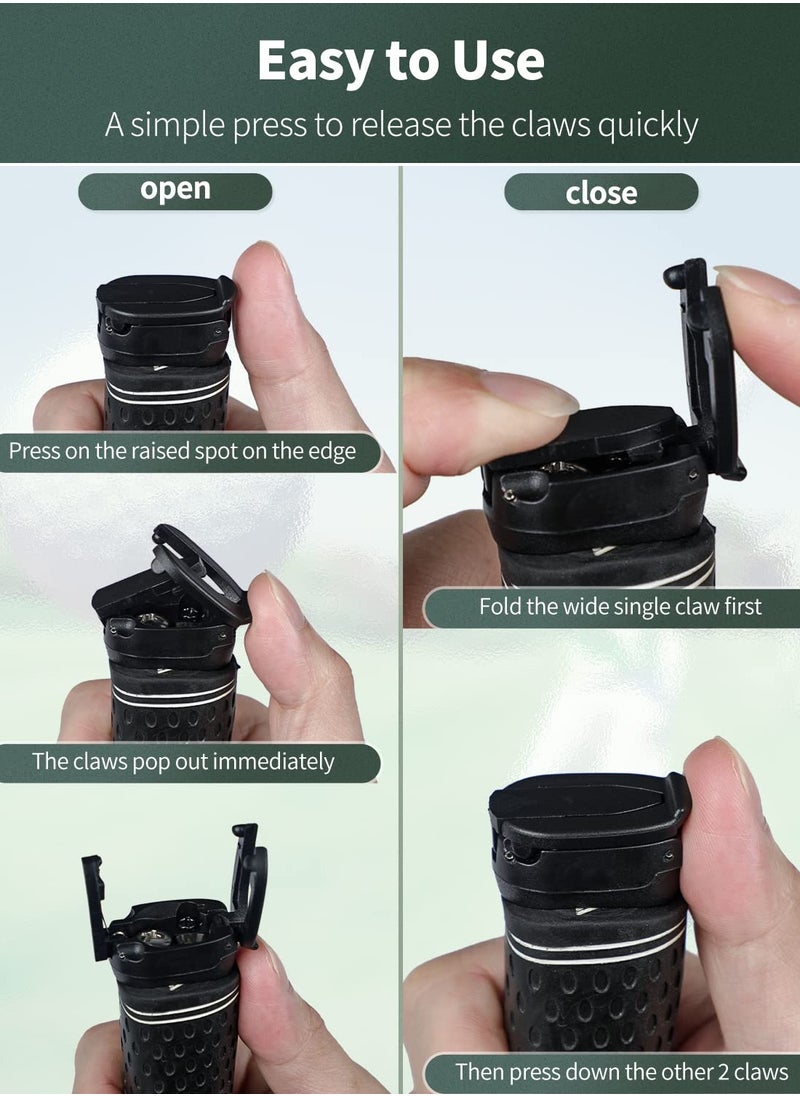 Excefore - 6 Pcs Golf Ball Retriever Grabber, Golf Ball Retriever for Putter, for Putters Golf Pick-up Claw Plastic Grip Sucker Tool Portable Back Saver for Golfers - Image 1