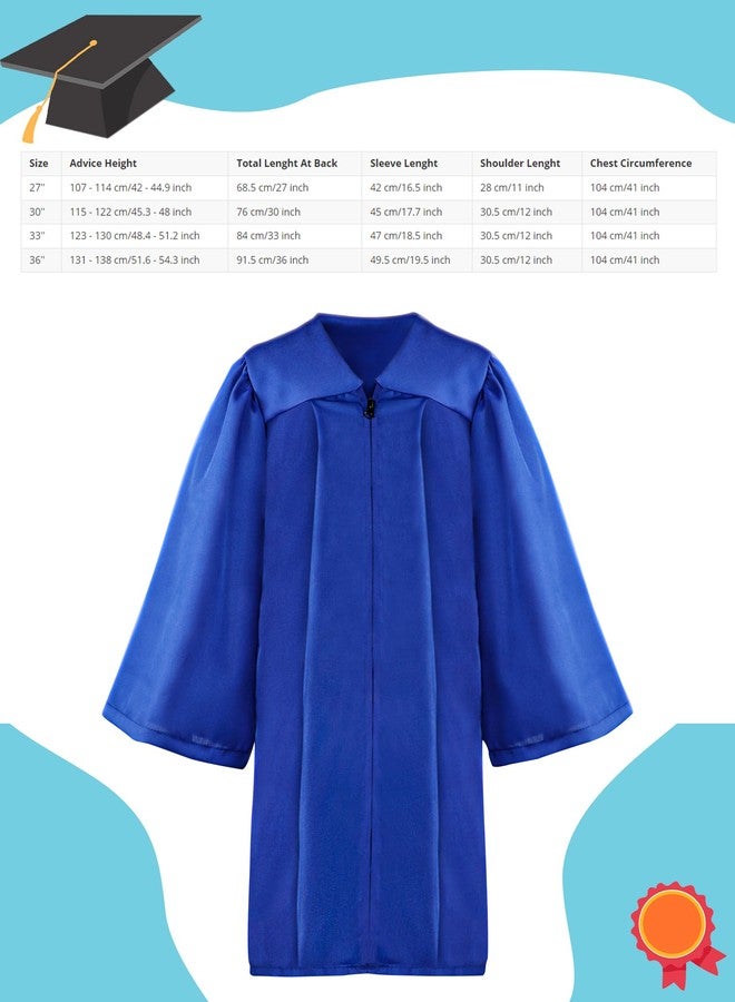 Restroma Preschool Graduation Cap and Gown with 7 Inch Stuffed Graduation Bear Tassel Stole Graduate Certificate for Kids Kindergarten (Blue, Size 30 (115-122 cm)) - Image 3