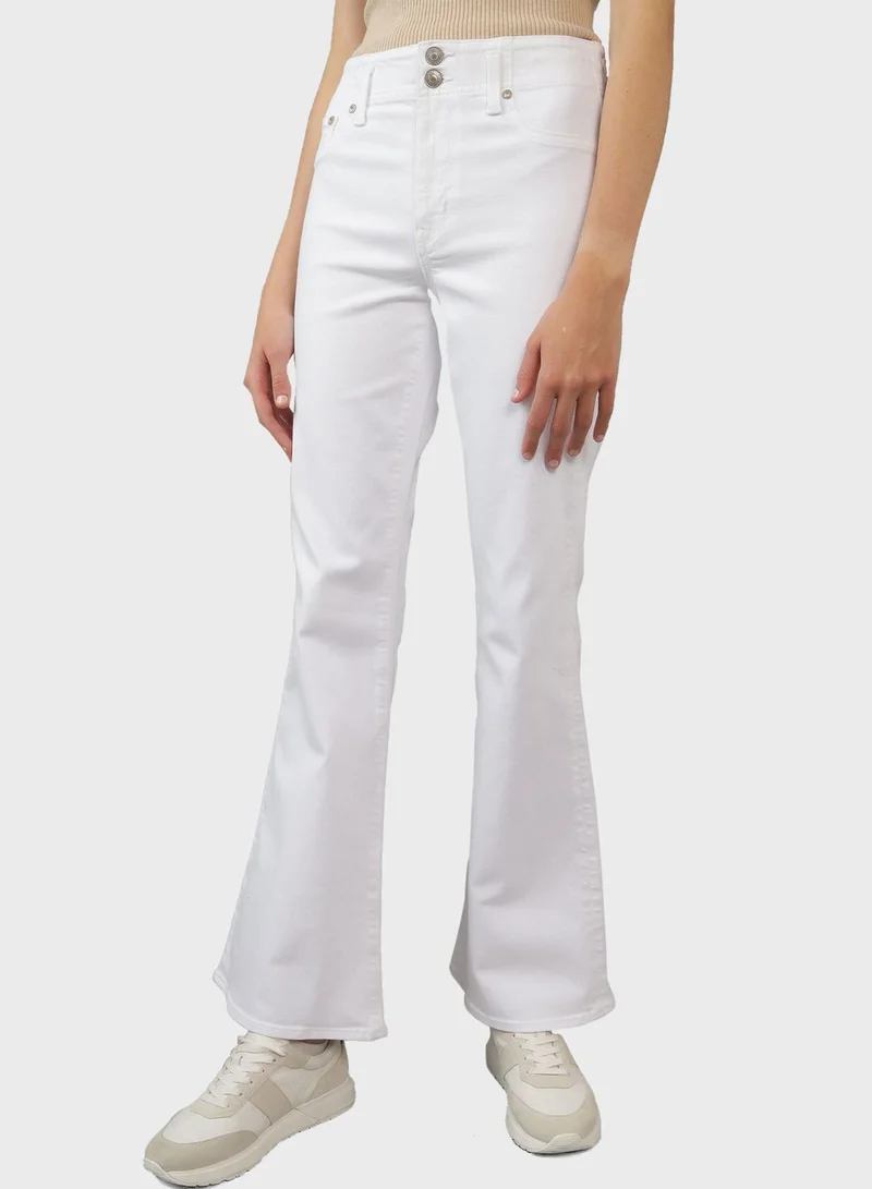 امريكان ايجل High Waist Straight Fit  Flared Jeans