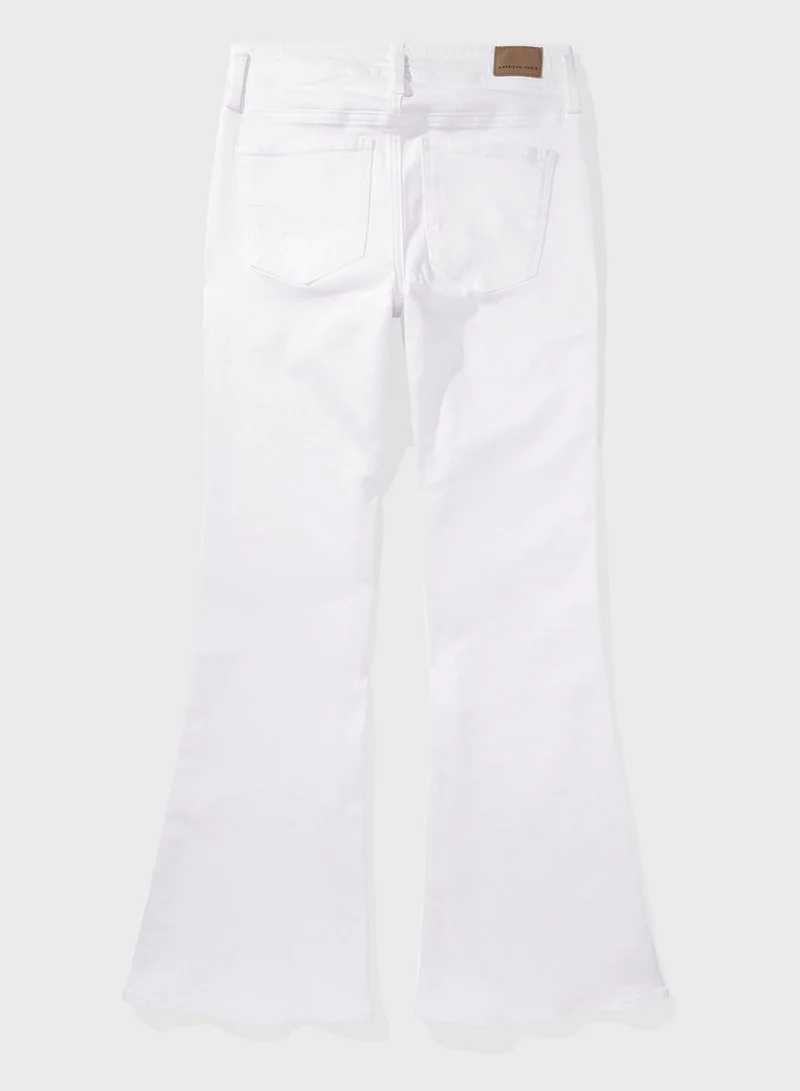 امريكان ايجل High Waist Straight Fit  Flared Jeans