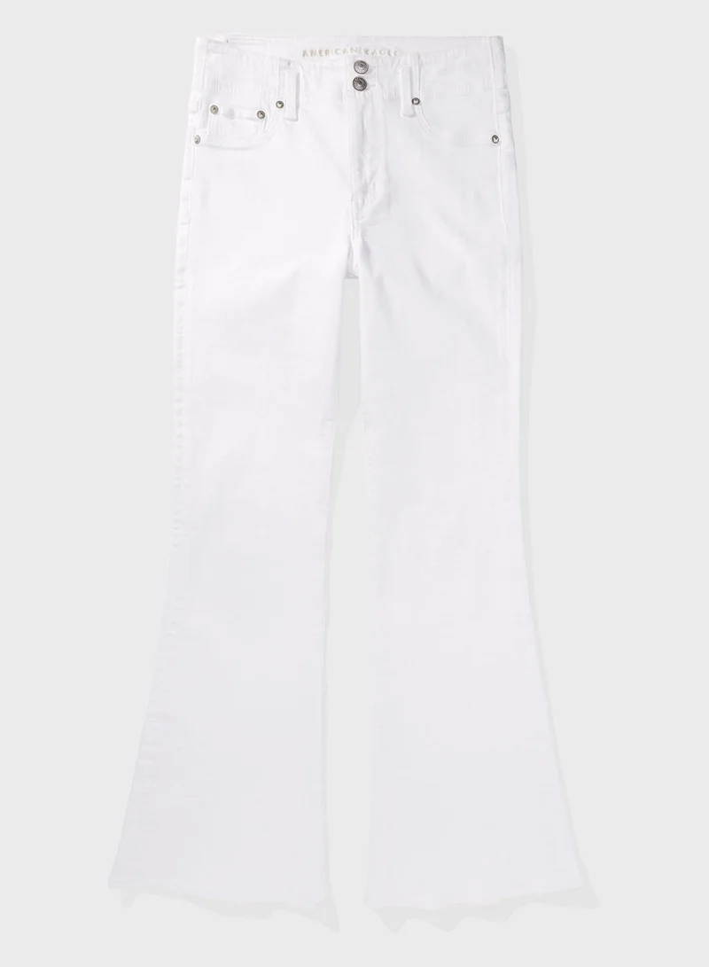 امريكان ايجل High Waist Straight Fit  Flared Jeans