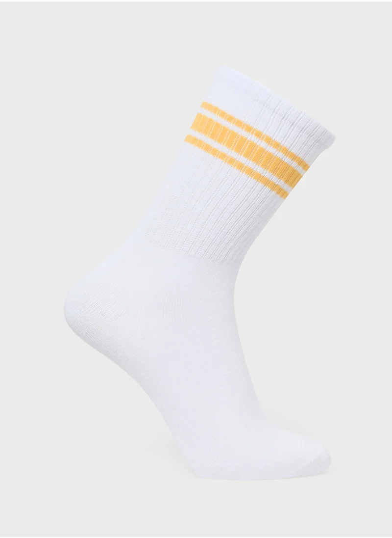 جاك وجونز جونيور Youth 5 Pack Logo Socks
