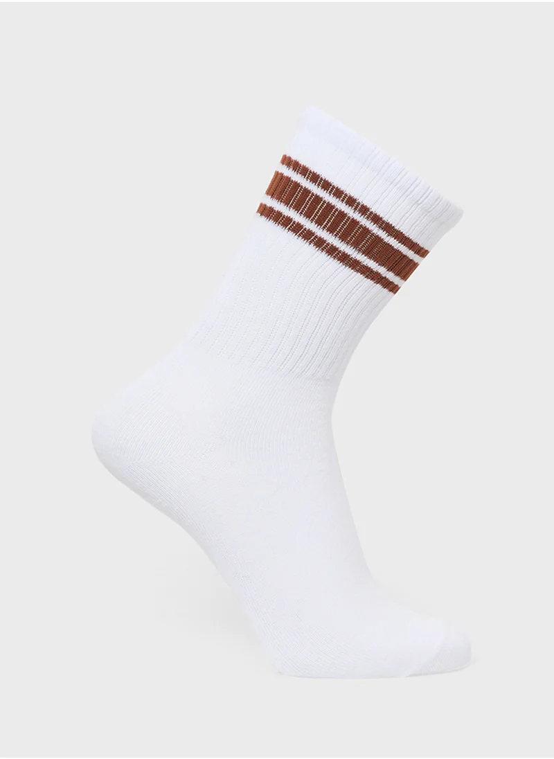 جاك وجونز جونيور Youth 5 Pack Logo Socks