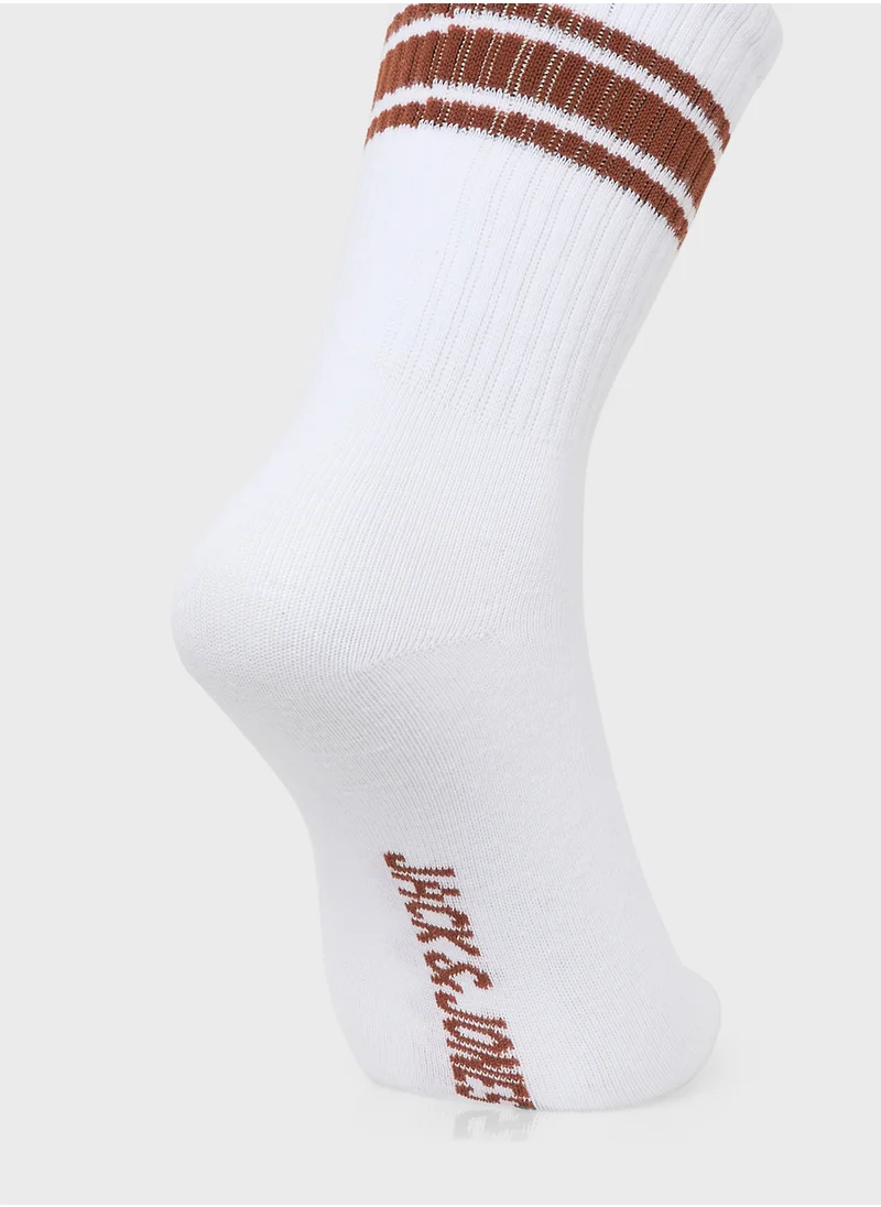 جاك وجونز جونيور Youth 5 Pack Logo Socks