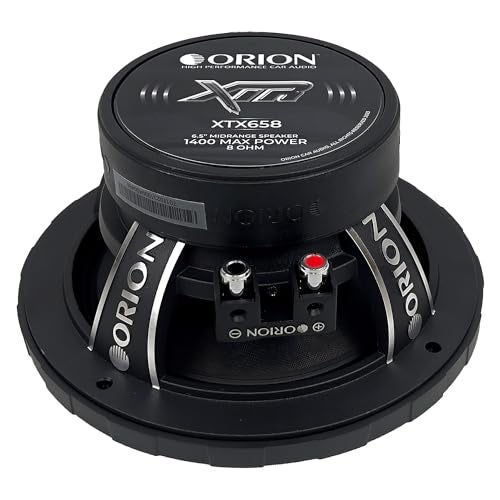 ORION XTR XTX658 High Efficiency 6.5" Mid-Range Bullet Loudspeakers, 1400W Max Power, 350W RMS, 8 Ohm, 1.5" Voice Coil - Pro Car Audio Stereo, Midrange Speakers (Pair) - Image 5