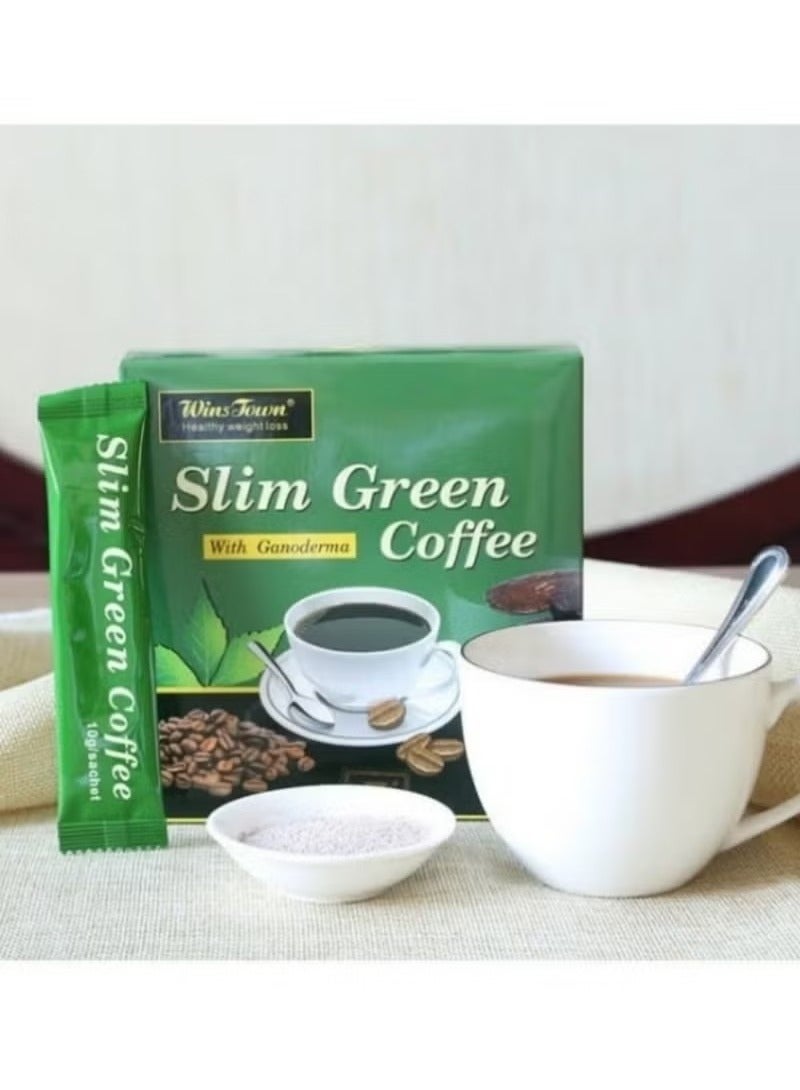 Wins Town Light-green Slimming Ganoderma Coffee: 18 Individually-packaged Sachets, Blending the Essence of Ganoderma, Embarking on a New Journey of Delicious Weight Loss - Image 3