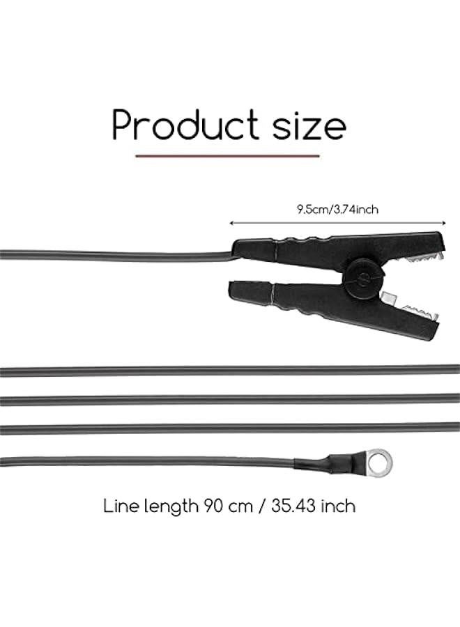 Generic Electric Fence Clips - Electric Fence Jump Connector | 2 Electric Fence Lead Wire | Fence Connectors Solar Charger with Alligator Clip | Alligator Clips Booster Jumper Cable for Safety  - Image 5