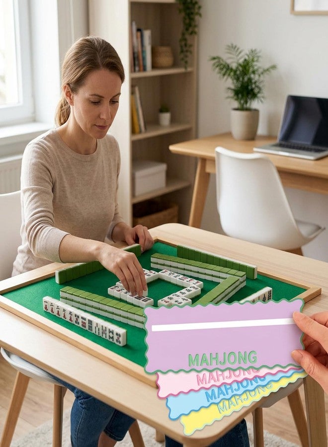 piercing 4PCS Mahjong Line Reader, Mahjong Tiles Game Set, Mahjong Game Set Accessory Tool for Tile Alignment, Table Play - Image 4
