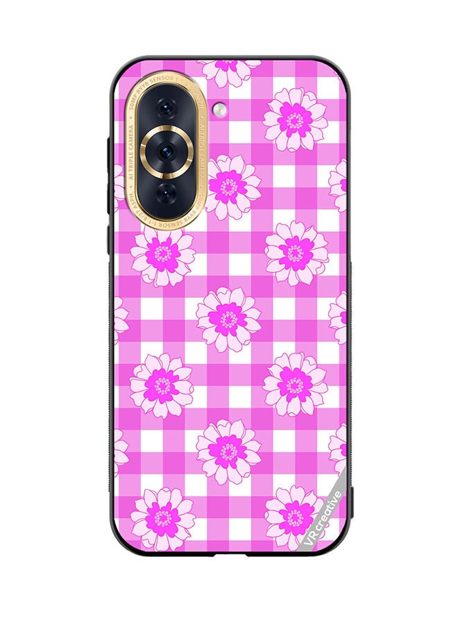 VR CREATIVE Protective Case Cover For Huawei Nova 10 Checkered Pattern Gingham Design Multicolour - Image 1