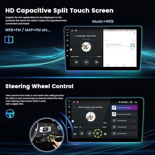 RONGJI Radio for Toyota 4Runner: 8Core 4+64GB Stereo for Toyota 4Runner 2003-2009 Radio Upgrade Dash Kit, 9" Touch Screen with Carplay & Android Auto/Cooling Fan - Image 5