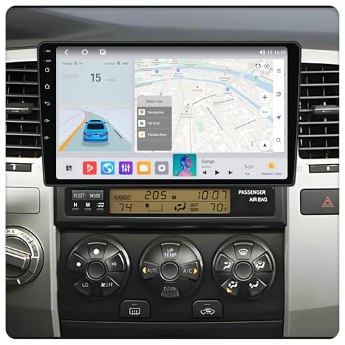 RONGJI Radio for Toyota 4Runner: 8Core 4+64GB Stereo for Toyota 4Runner 2003-2009 Radio Upgrade Dash Kit, 9" Touch Screen with Carplay & Android Auto/Cooling Fan - Image 1
