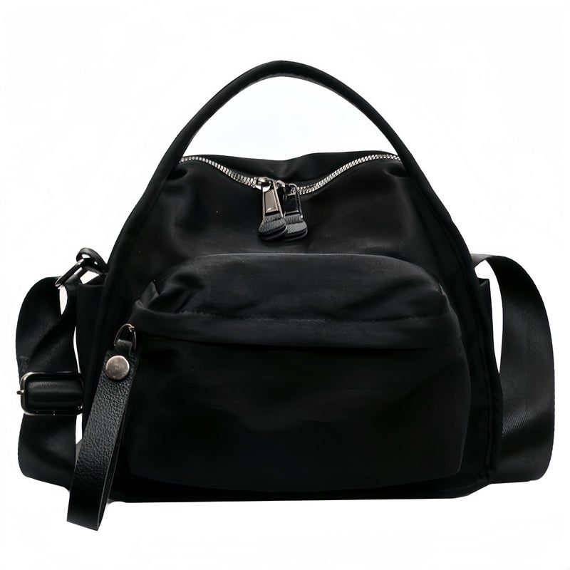 CATSEA Women's Elegant Solid Color Shoulder Bag Fashionable Zipper Crossbody Bags Soft Top Handle Handbag Purse - Image 1