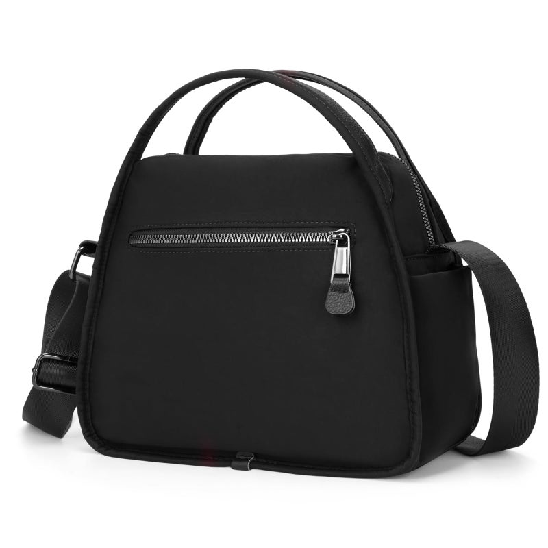 CATSEA Women's Elegant Solid Color Shoulder Bag Fashionable Zipper Crossbody Bags Soft Top Handle Handbag Purse - Image 4
