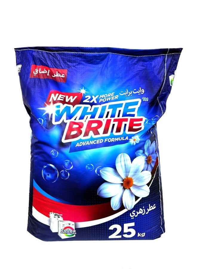 White Brite - Laundry Detergent Powder 25kg for All Kind Cloths– Powerful Stain Removal, Fresh Floral Scent, Gentle on Skin - Image 1