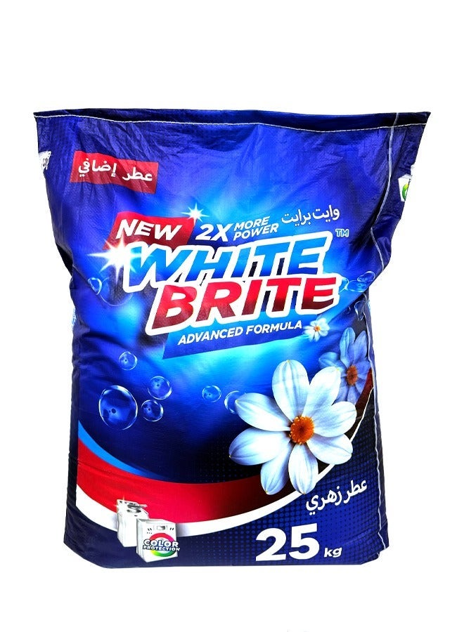 White Brite Laundry Detergent Powder 25kg for All Kind Clothsâ€“ Powerful Stain Removal, Fresh Floral Scent, Gentle on Skin - Image 3