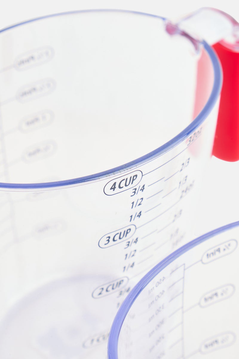 Colour Works 3Pcs Brights Measuring Jug Set, Transparent - Image 3