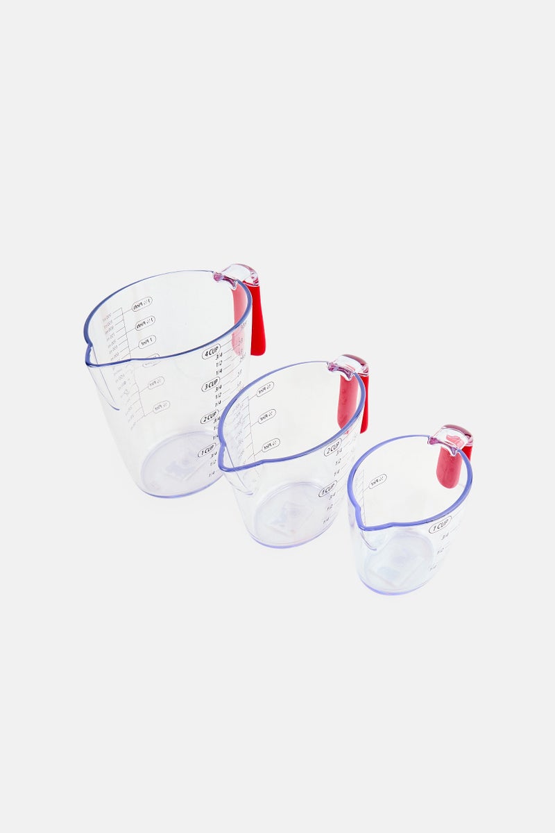 Colour Works 3Pcs Brights Measuring Jug Set, Transparent - Image 2