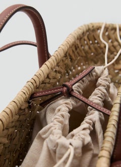 MANGO Large Double-Handle Natural Fibre Basket Tote  - Image 5