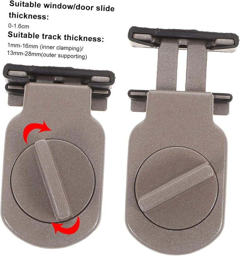 3Pcs Child Safety Locks For Sliding Doors And Windows White - Image 5