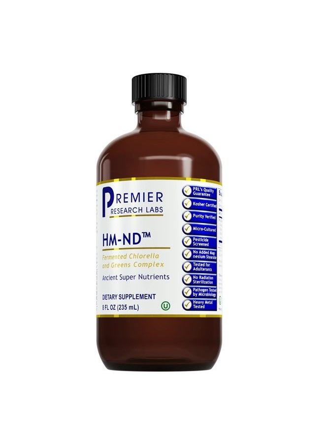 Premier Research Labs - HM-ND - Features Fermented Chlorella & Greens Complex - Supports Full Body Detoxification with a Comprehensive Matrix of Vitamins, Minerals & Amino Acids - 8 Fl Oz - Image 1