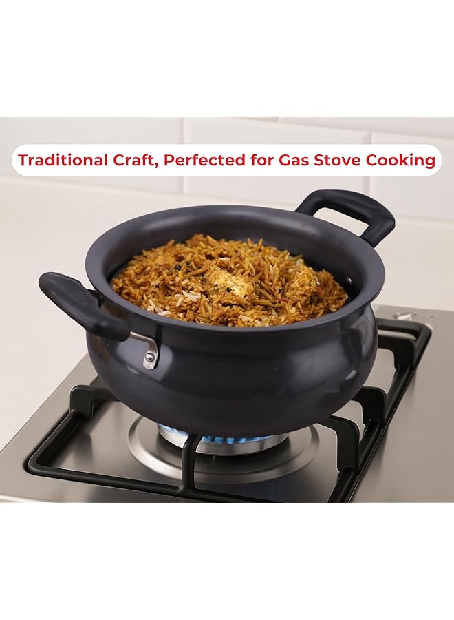 VINOD Hard Anodized Handi With Lid  Junior, 3 Ltr Non   Induction - Image 3